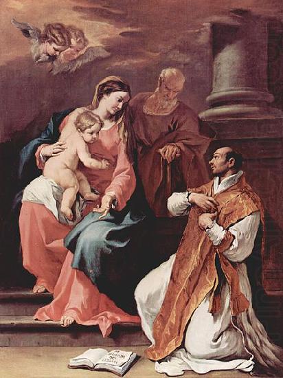 Sebastiano Ricci Heilige Familie und der Hl. Ignatius von Loyola china oil painting image